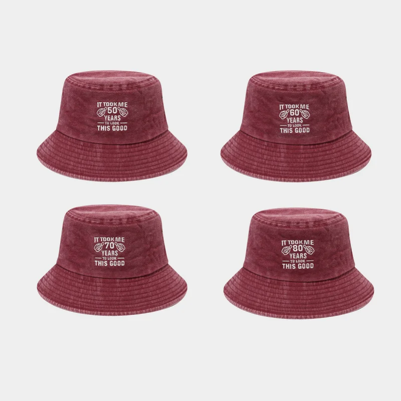 Washed Cotton Bucket Hat with 