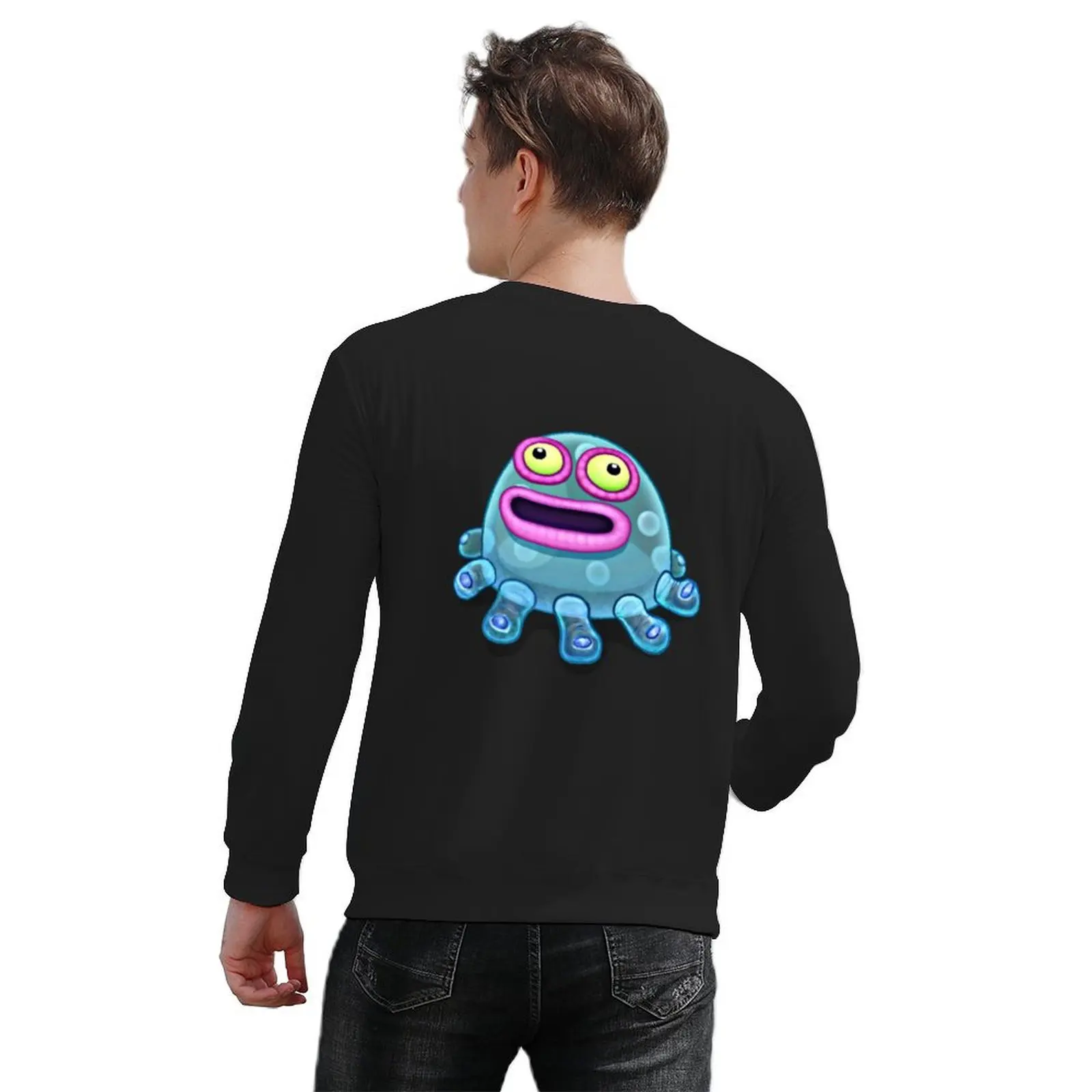 My Singing Monsters character Toe Jammer Pullover aesthetic clothing korean clothes autumn jacket men anime clothes sweatshirt