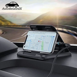 Universal Car Phone Holder Mount Auto Dashboard Phone Holder Anti-Slip Silicone Suction Pad Adjustable Smartphone Support