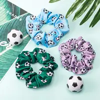 5Pcs/20Pcs Soccer Hair Scrunchies Football Hair Ties Elastic Bands Girl Gifts Ponytail Holders Sport Accessories For Girls Women - Image 4