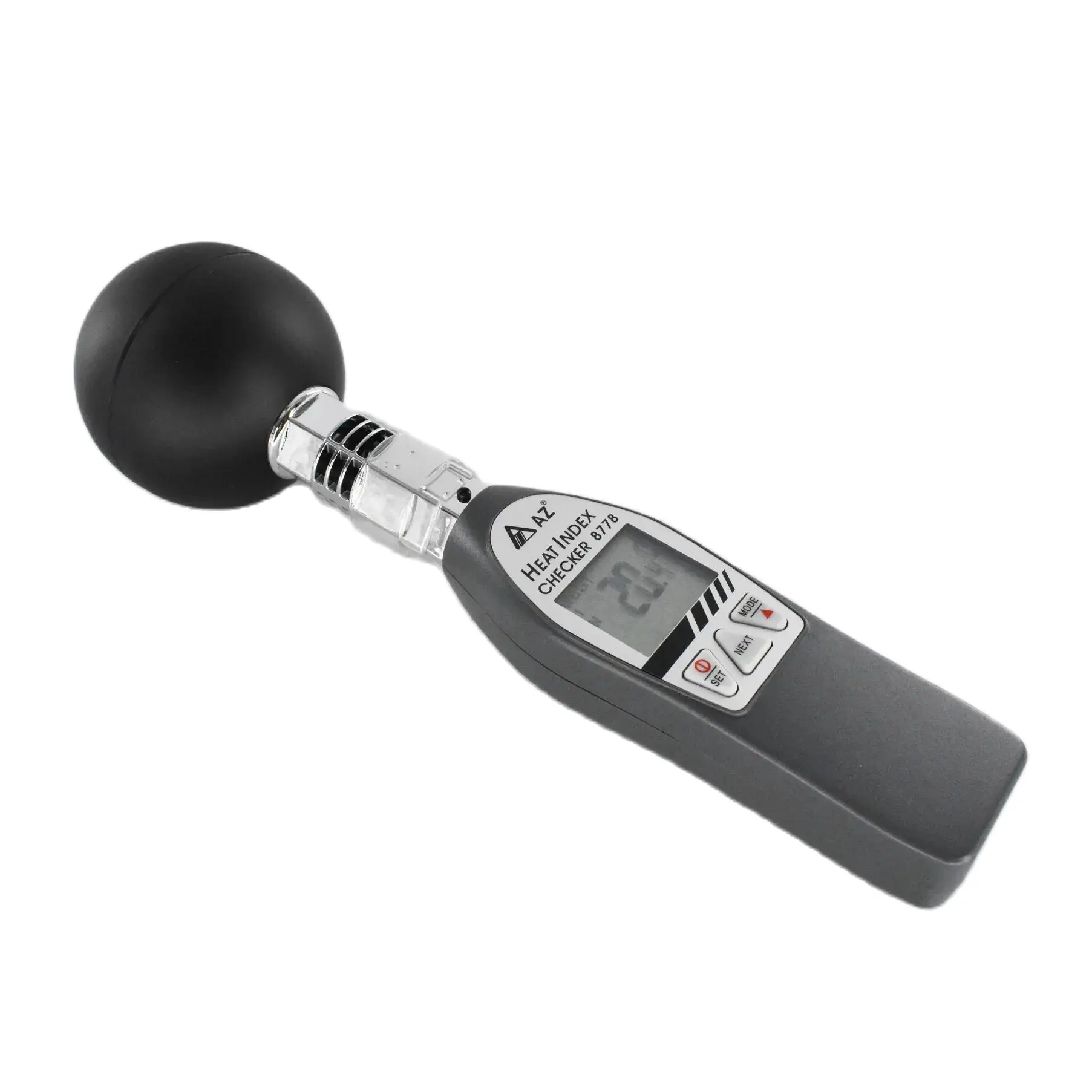 AZ8778 Portable Wet Bulb Globe Temperature WBGT Heat Stress Monitor with 75 mm Black Ball WBGT Monitor