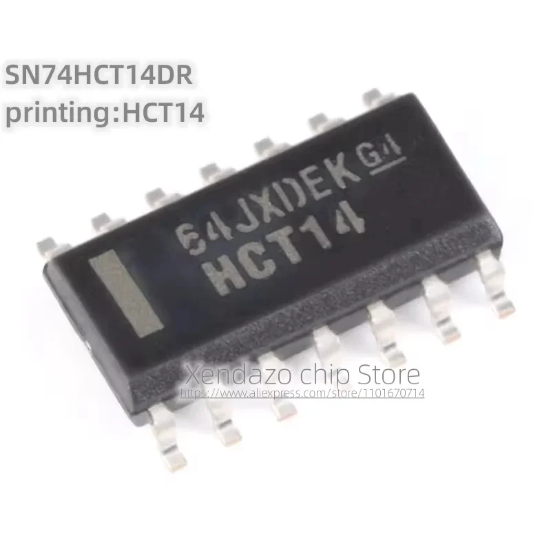 10pcs/lot SN74HCT14DR printing HCT14 SOP-14 package Original genuine Six channel Schmitt trigger inverter logic chip