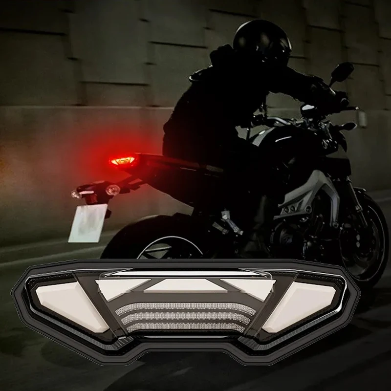 

Черный ультра яркий светодиодный задний фонарь для квадроциклов, указатель поворота для YAMAHA MT-09 FZ-09 TRACER 900 14 ~ 16 MT-10 FZ-10 Tracer MT-09 16 ~ 20