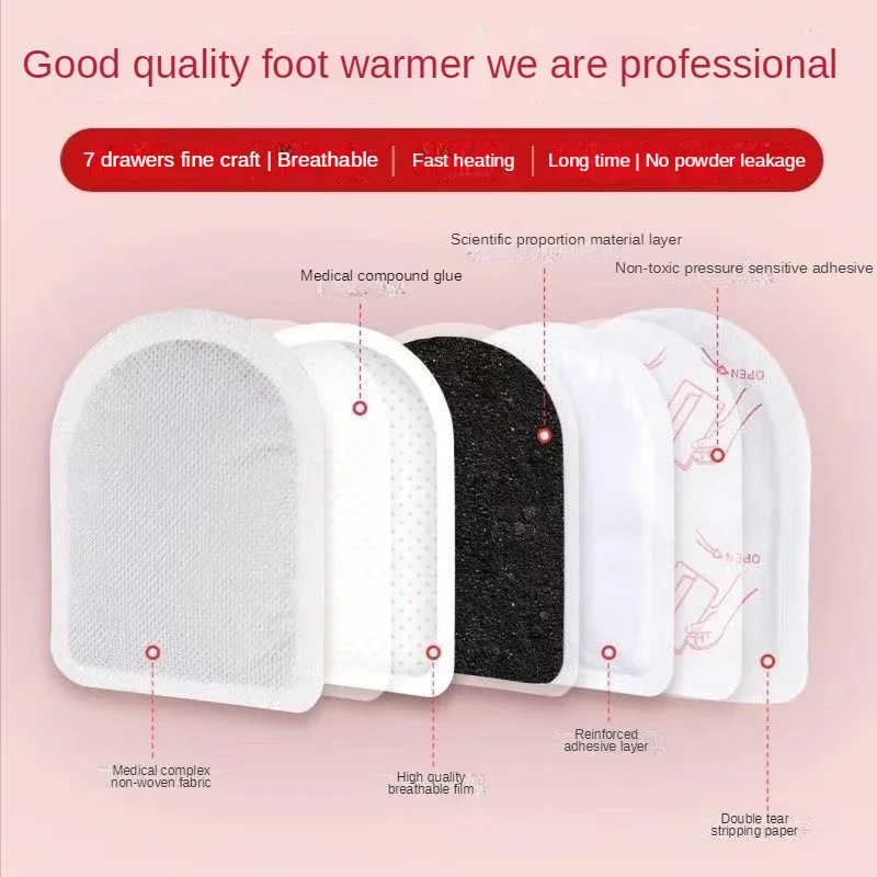 80pcs Enhanced Hot Body Foot Warmer Self Heating Insoles Heated Pads Feet Heat Pack Mats Instant Winter Long Lasting Patch