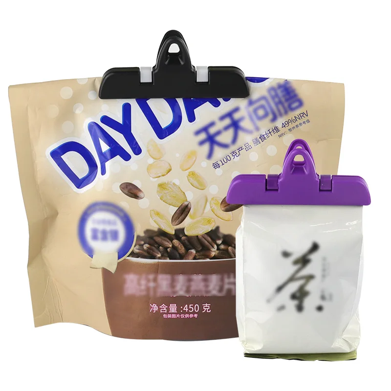 1PC  Kitchen Food Snack Storage Bag Clips  Portable Seal Bag Clips Clipper Clamp Plastic Tool  Moisture and Insect Prevention