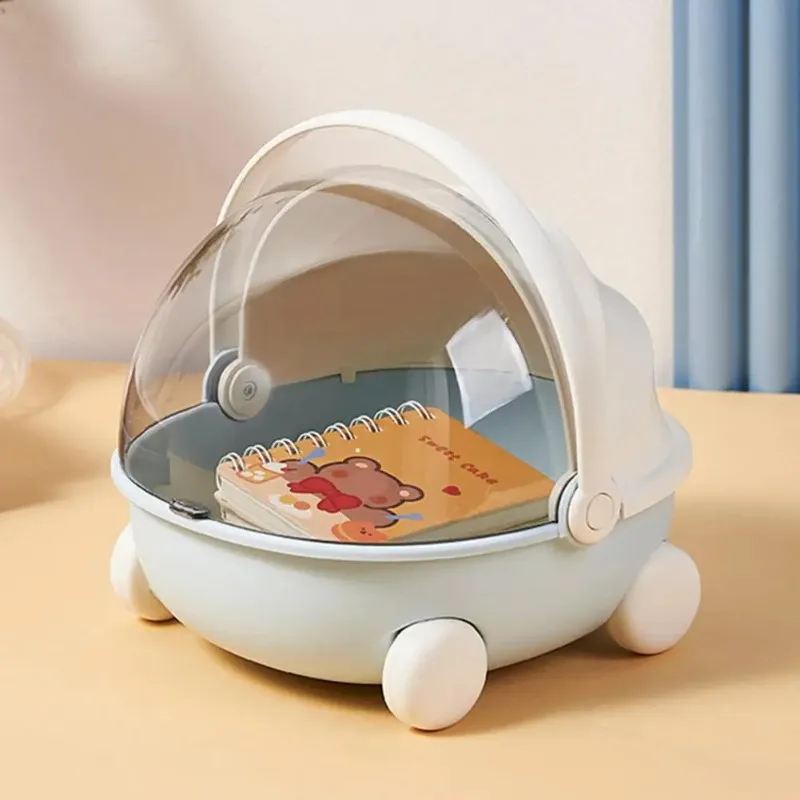 Storage Box Organizer with Strong Load-Bearing Capacity Dust-Proof Large Capacity Cute Cradle Design Sundries Storage Container