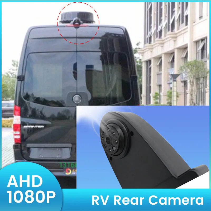 For universal RV MPV Ambulance AHD 1080P Car Rear View Camera 170° Visual Angle Car Reverse Camera IP68 Waterproof Night Vision