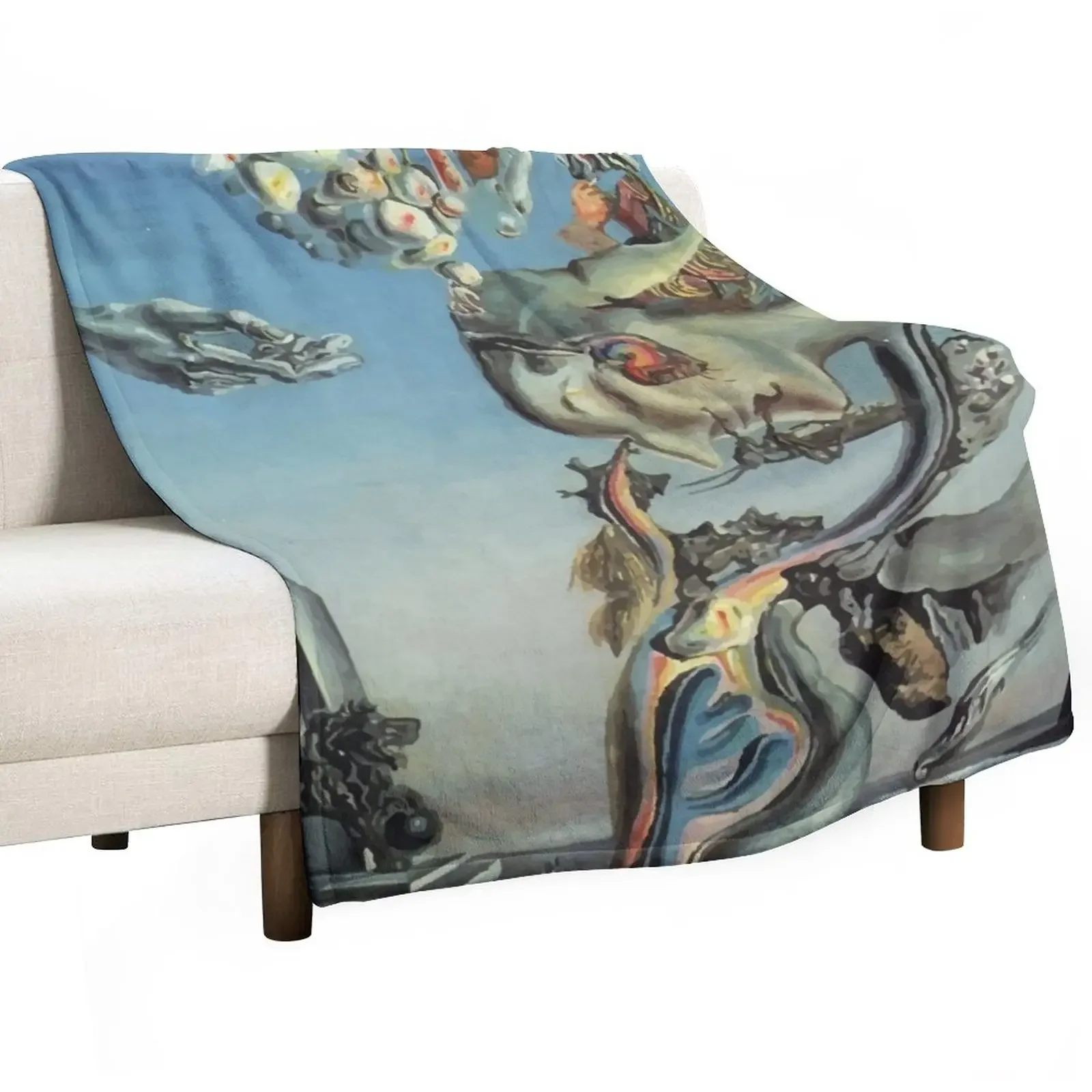 

Salvador Dali | Playing in the Dark Throw Blanket Sofas Blankets For Sofas Sofa Luxury Brand Blankets