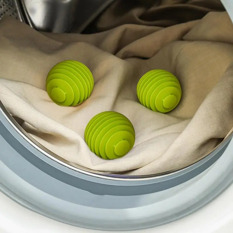 Washer Balls Machine Ball Soft Washing Balls 3 Pcs TPR Reusable Laundry Dryer Balls Flexible Softener Ball For Deep Cleaning