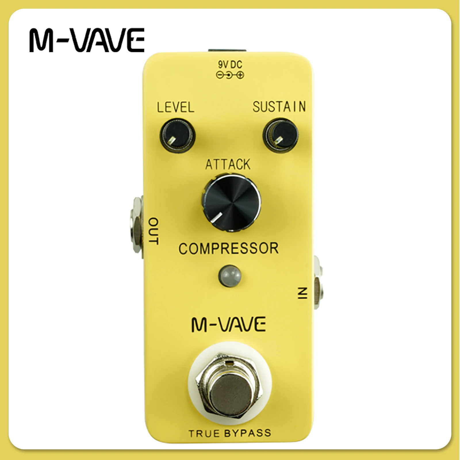 M-VAVE COMPRESSOR Electric Guitar Effect Pedal Classic Compressor Effect Compression True Bypass Pedal Guitar Accessories