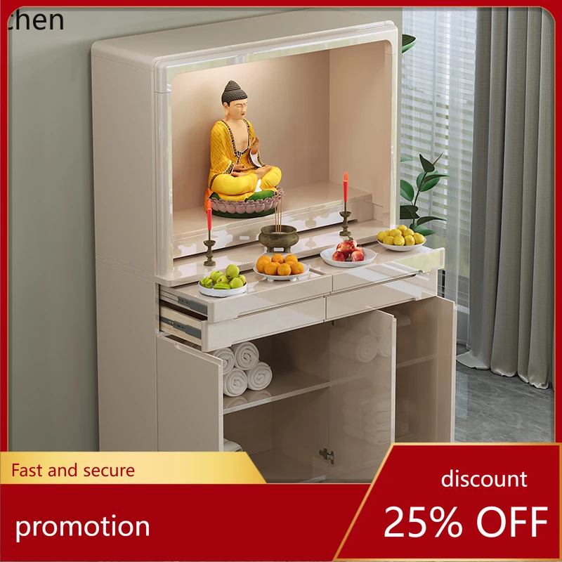 HT table shrine modern light luxury small shrine vertical cabinet household Buddhist cabinet living room God of  incense table