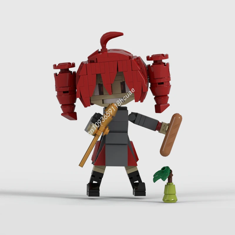 

170 шт. MOC Chibi Teto feat pearto Panzerfaust nan Модель Строительные блоки Игрушки Креативные рождественские подарки на день рождения