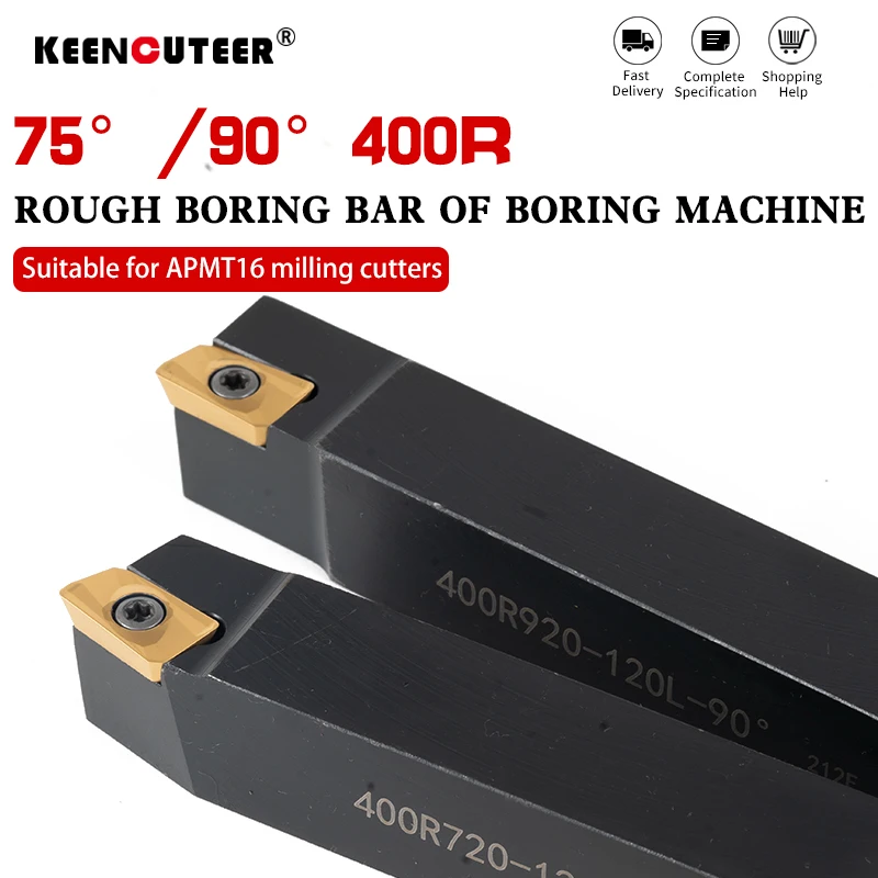 

BT-BSB Разточильный станок для грубого расточного станка 90, 75 градусов, прямоугольный, 400R/400 л, держатель для грубого растачивания HRC42-46 APMT16