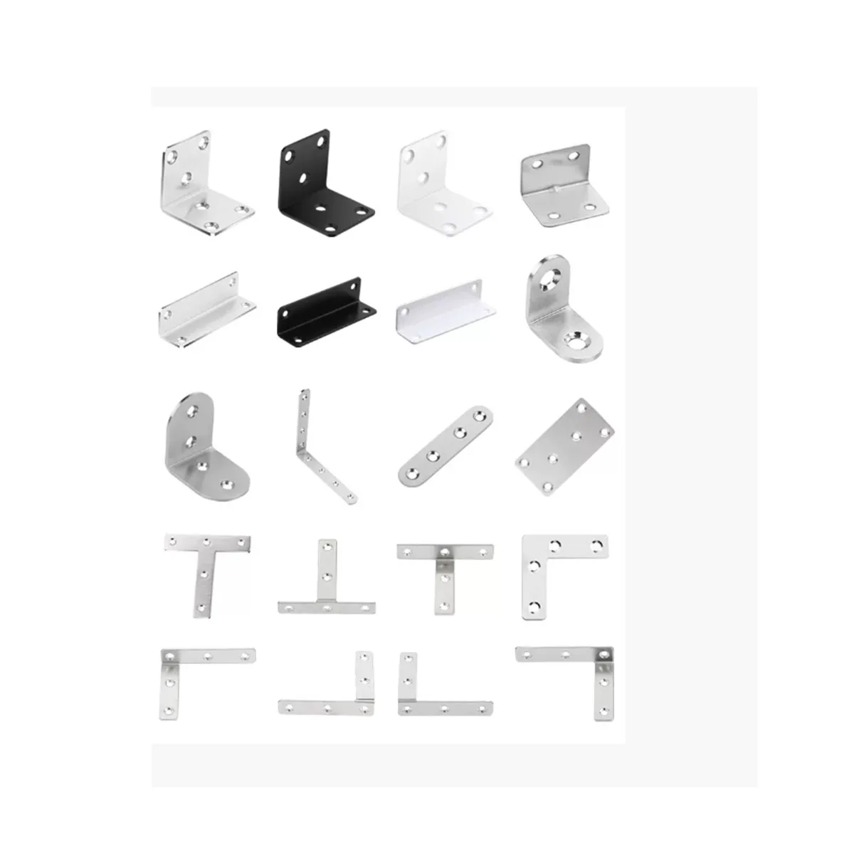 

Stainless Steel Corner Code 90 Degree Right Angle Fixator Triangular Iron L-Shaped Bracket Furniture Connector