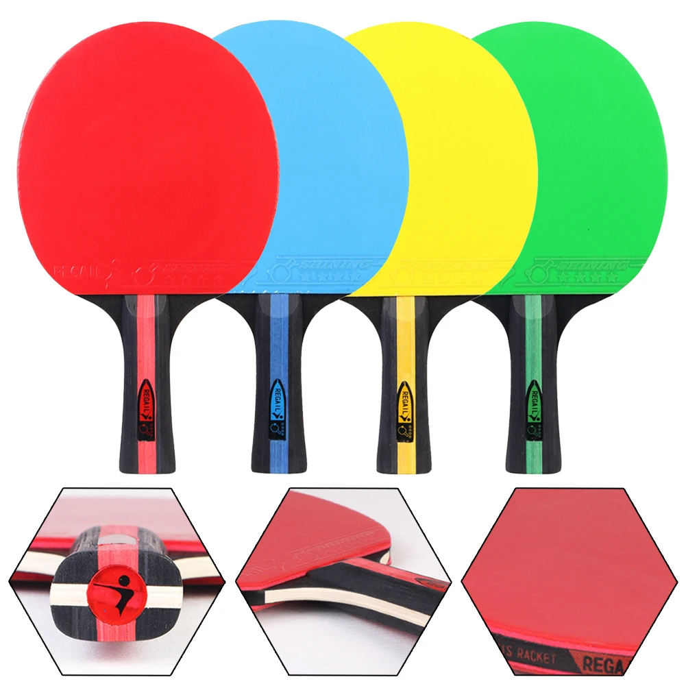 Ping Pong Bat Table Tennis Racket Arc Attack Type Ping Pong Bat Table Tennis Racket 7 Ply Wood Durable And Practical