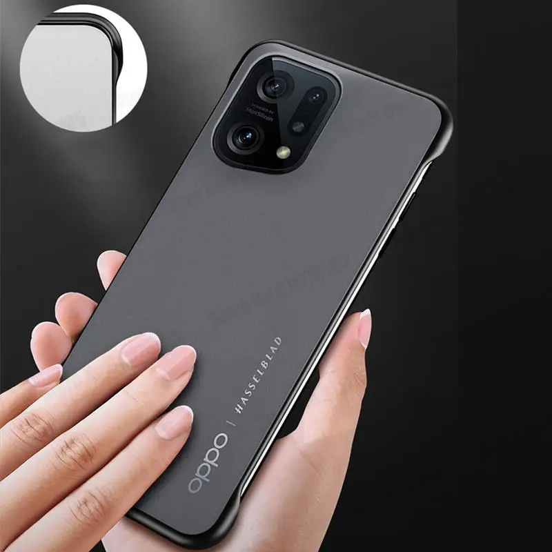 For Oppo Find X5 Pro Frameless Matte Phone Case For Find X5 Ultra Slim Hard PC Protective Cover for Find X5 Pro Borderless Cover