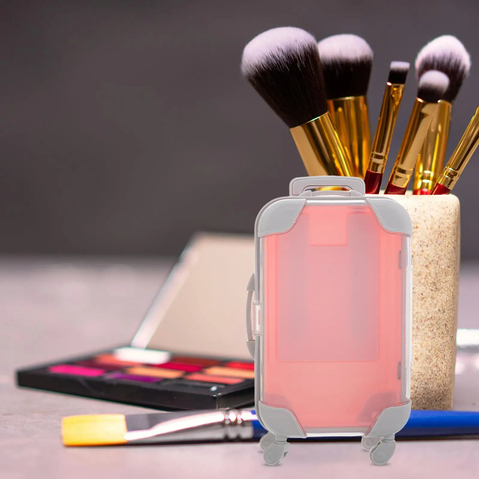 Caixa de armazenamento vazia para cílios, recipiente de plástico para embalagem, 2 peças, mala de cílios postiços, acessórios de viagem, mini organizador