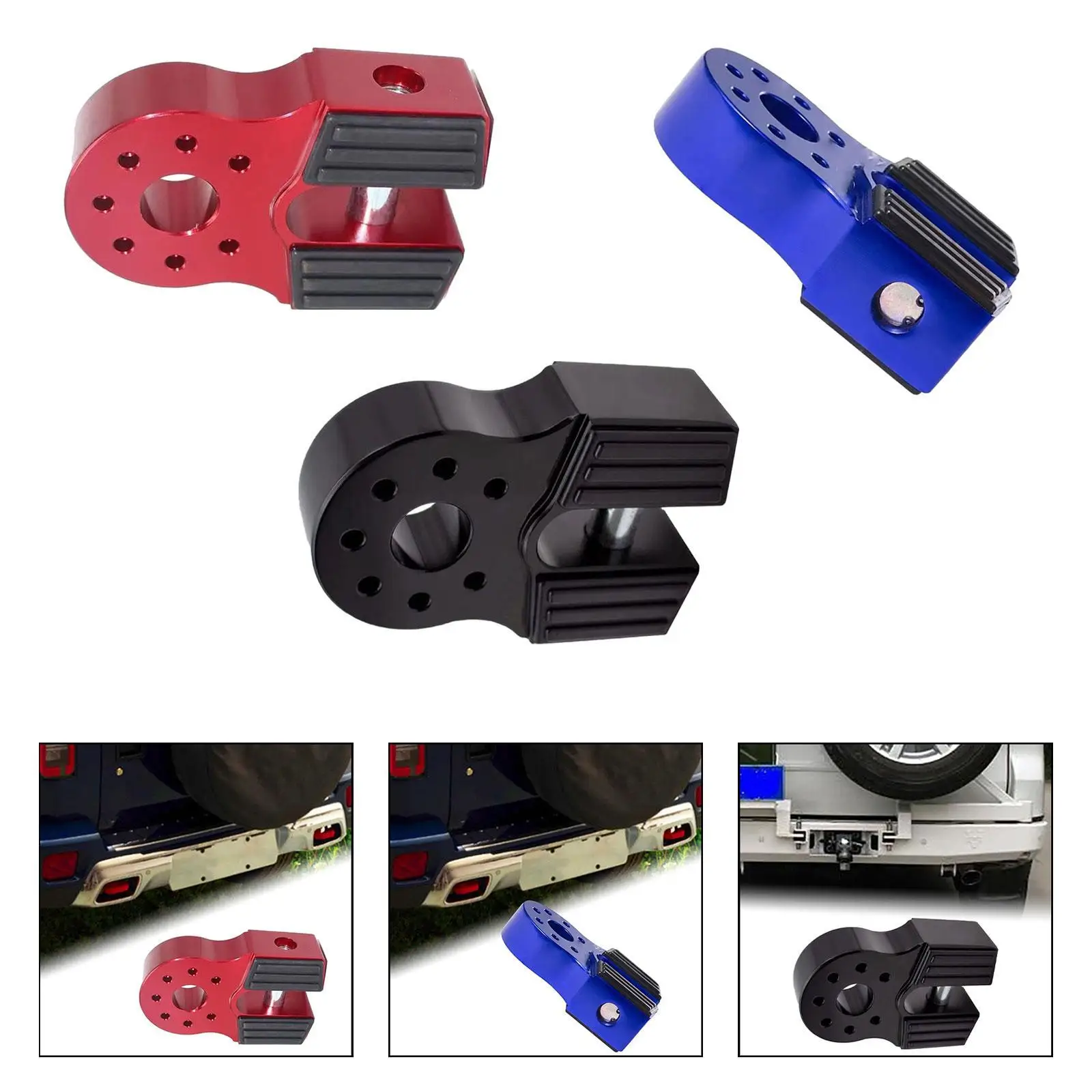 

Generic Winch Shackle Mount Aluminum Drag Hook Connector for Cars SUV