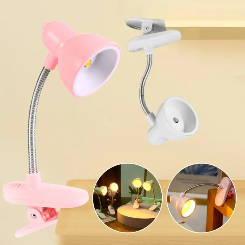 Mini Book Light LED Clamp Reading Lamp Night Lights Books To Read Bookmark Desk Decoration Bedroom Writing Stand Notebook Small