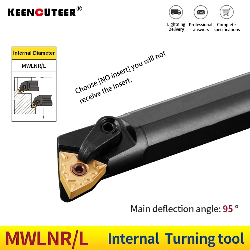 Full series S16Q-MWLNR06 S20R-MWLNR06 S25S-MWLNR06 Internal Turning Tool Holder WNMG Carbide Inserts Lathe Bar CNC Cutting Tools
