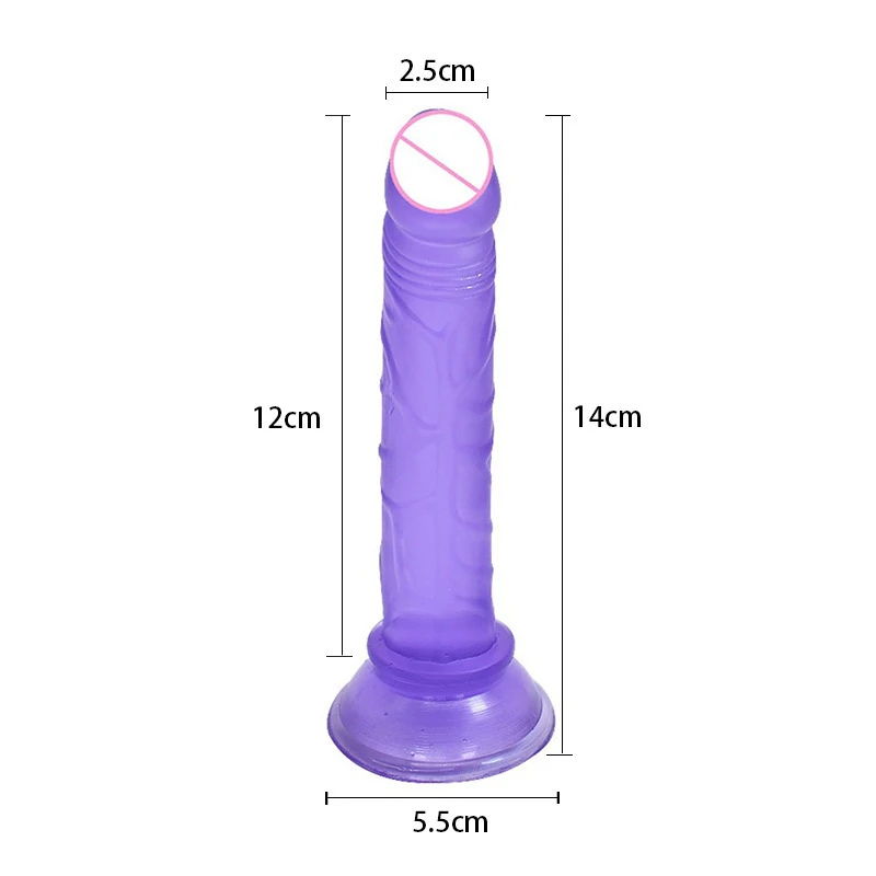 Realistic Dildo With Suction Cup Mini Jelly Dildos Sex Toys for Woman Men Fake Dick Portable Penis Anal Butt Plug Erotic Shop