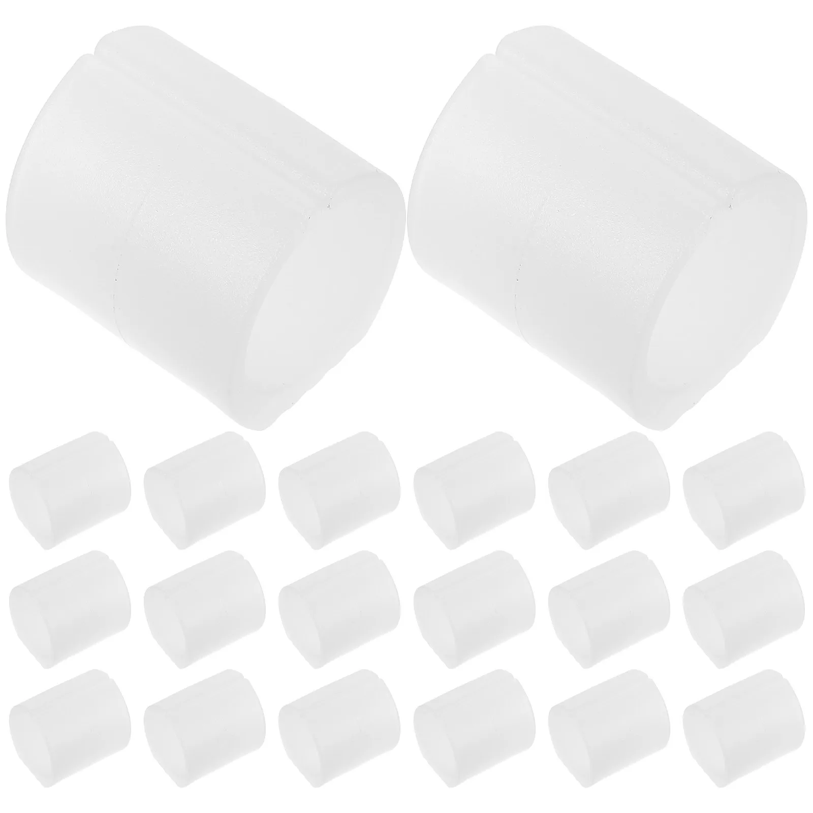 32Pcs Bow Shaped U Chair Leg Tips for 25-30Mm Round Tubes Non-Slip Quiet Scratch Proof Chair Legs Floor Protectors Furniture Leg