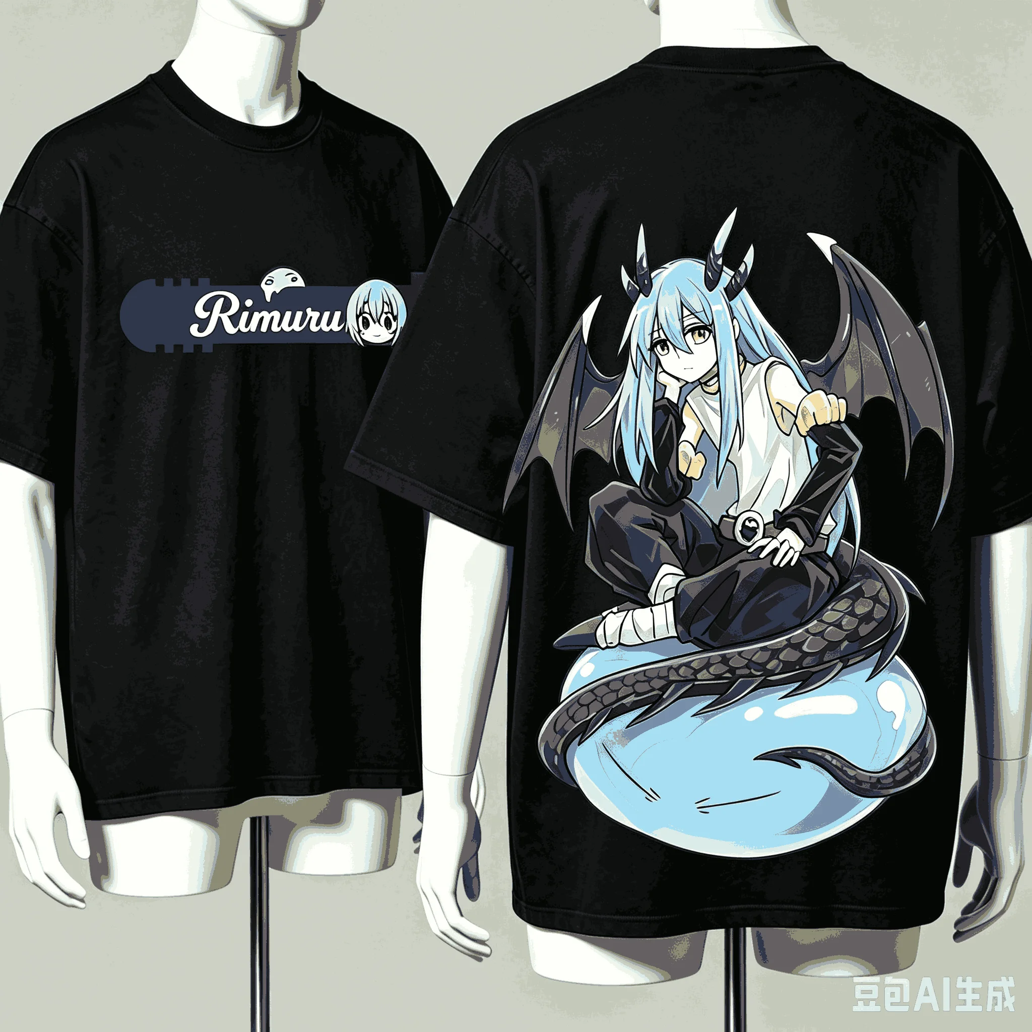 Slime Rimuru Anime Lover T-shirt Harajuku Cotton New Model High Street Retro Fashion Oversized Unisex hot product Comfortable