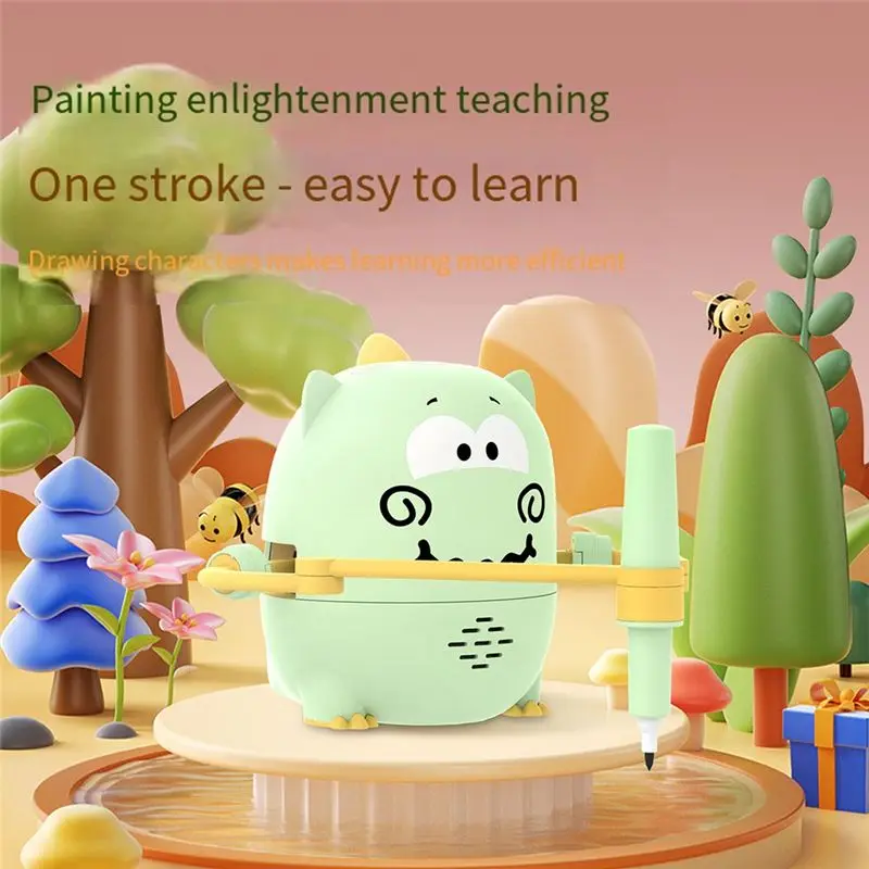 excellent-automatic-drawing-robot-with-upgraded-technology-includes-100-cards-12-colored-pencils-automatic-painting-learning