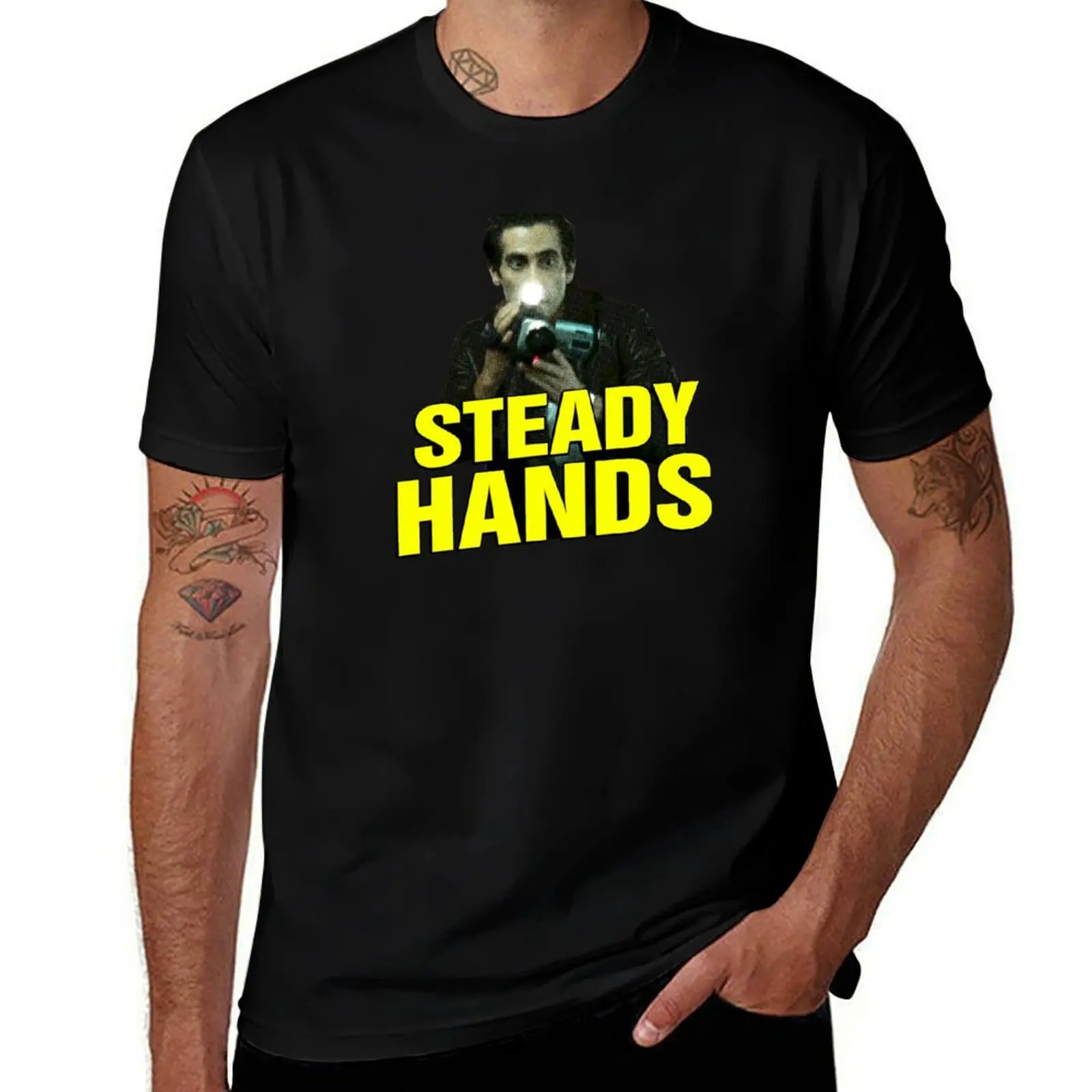 

NIGHTCRAWLER - STEADY HANDS T-Shirt funny shirt cotton animal prinfor boys summer clothes tees black t shirts for men