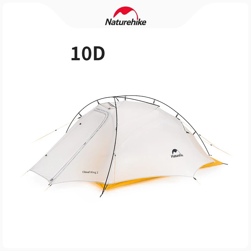 Naturehike 10D Cloud Wing UL2 Ultralight 1.25Kg Camping Tent Portable Outdoor Waterproof 2 Man Tent