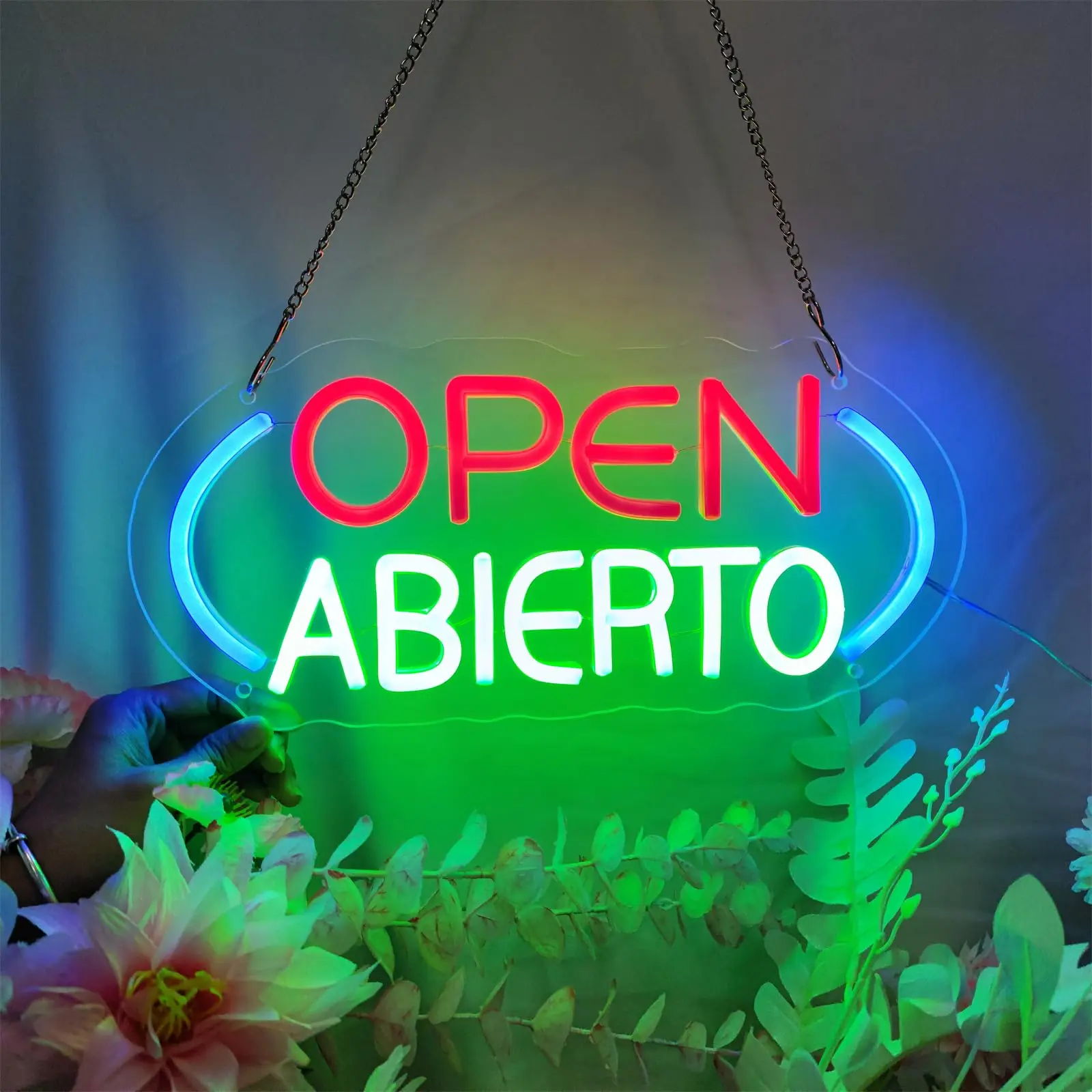 

Abierto Neon Sign USB Dimmable Neon Light for Business Shop Pub Bar Restaurant Coffee Bistro Shop Salon Stores Hotel Wall