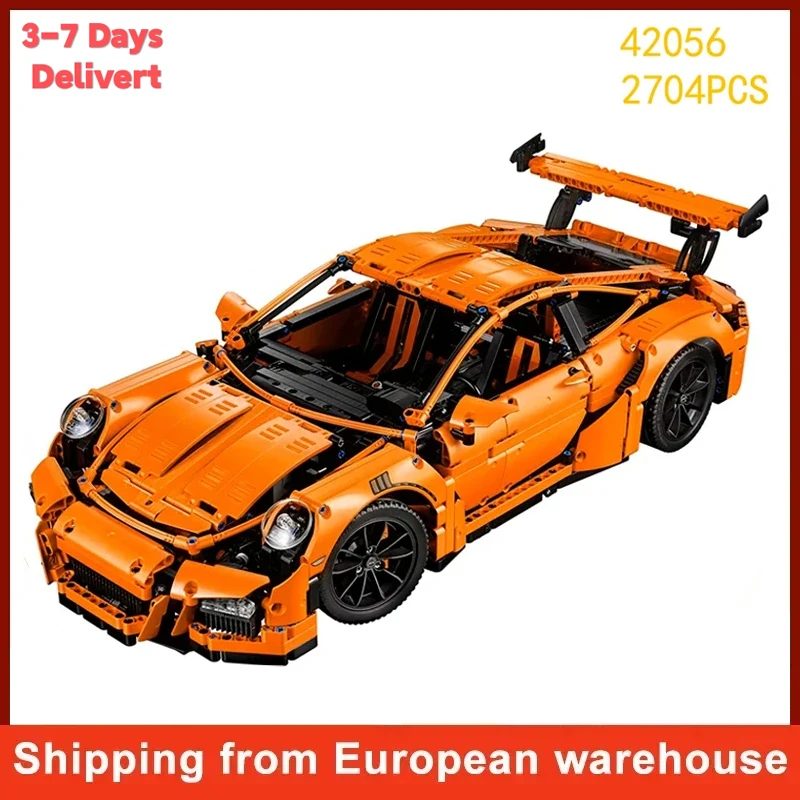 2704 pièces briques de voiture GT3 RS jouets constructeur modèle blocs de construction pour adultes anniversaire cadeau de noël Compatible avec l'ensemble 42056