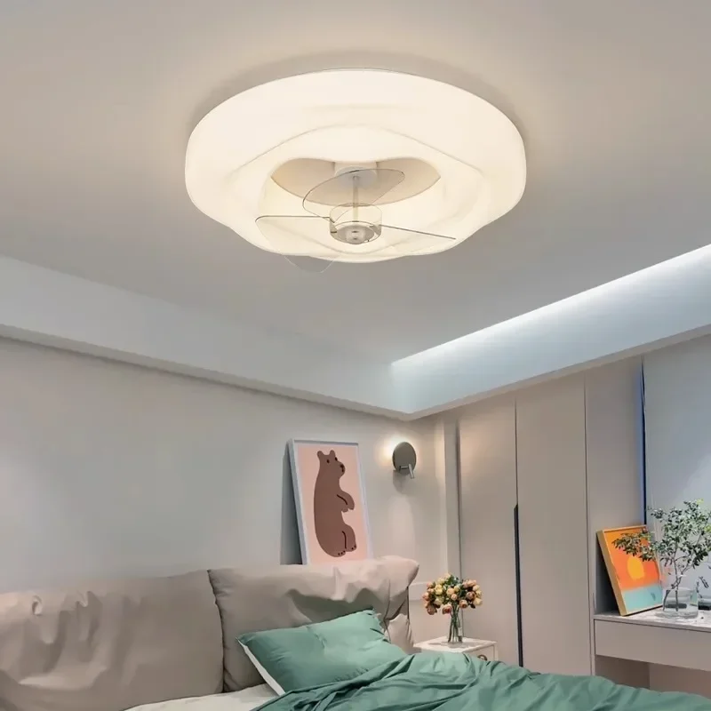 Bedroom ceiling fan light cream wind integrated ceiling fan light dining room study master bedroom
