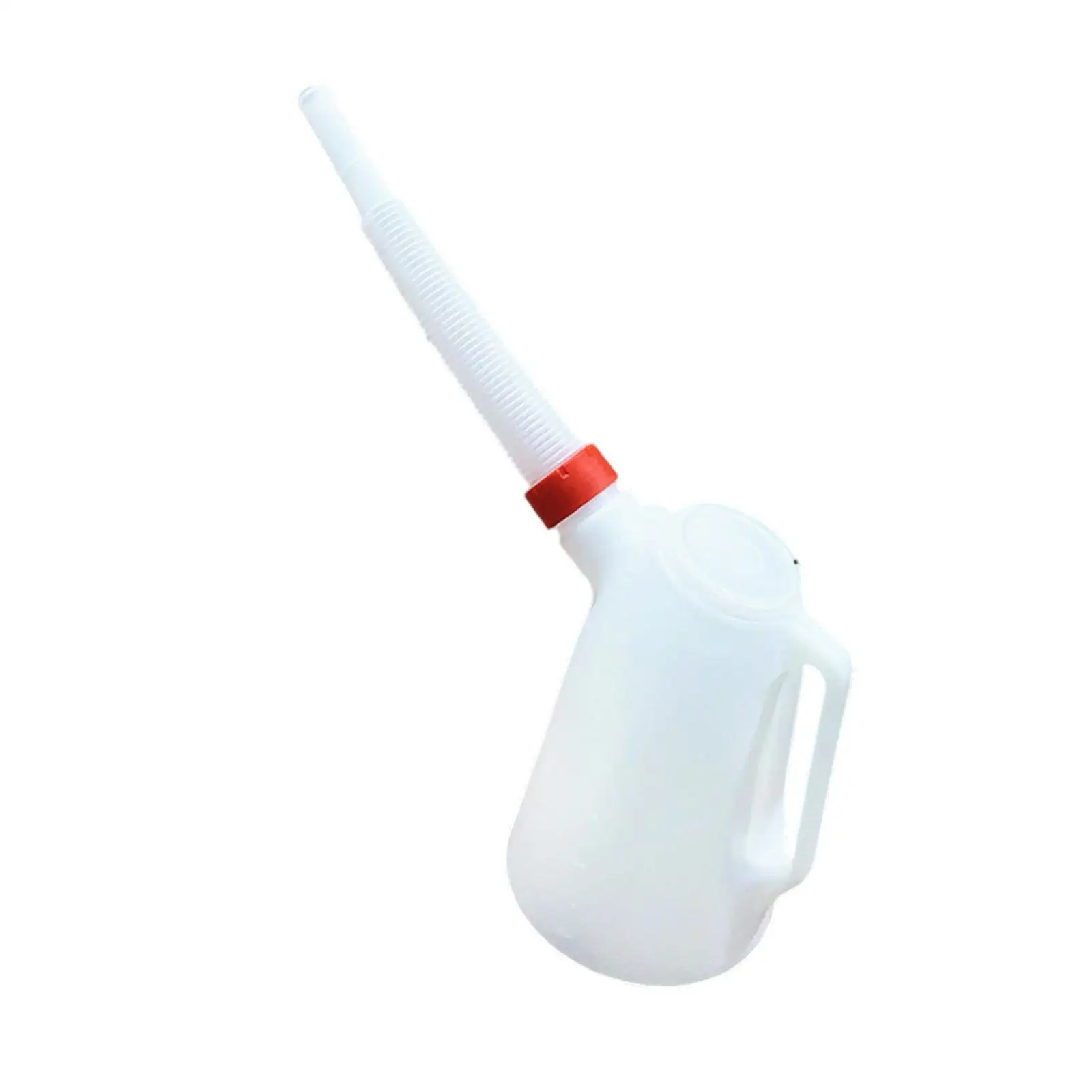 เหยือกตวงน้ํามันพร้อมฝาปิดพร้อมสเกลแบบพกพาที่มีประสิทธิภาพจ่ายน้ํามันจ่ายน้ํามันพร้อมพวยกระป๋องน้ํามันสําหรับรถยนต์ยานยนต์