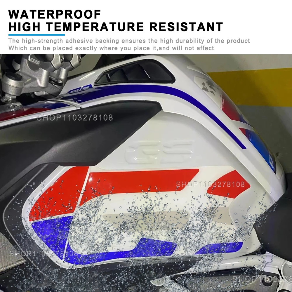 Motorcycle accessories New 3D Epoxy Resin Sticker Protection tank pad Kit Decal For BMW R 1200 GS ADV 2014 - 2018 - Image 3