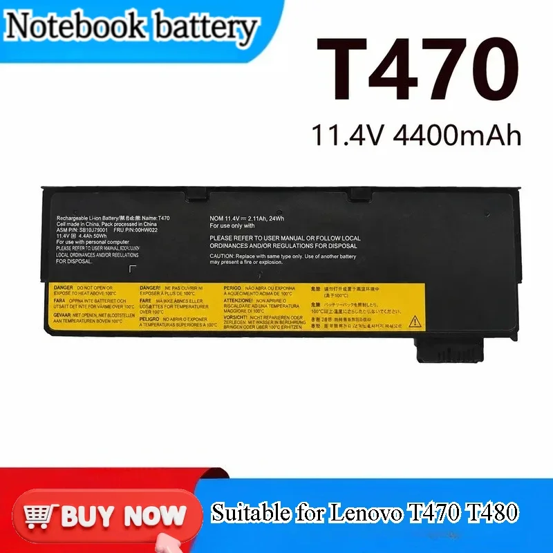 for Lenovo T470 T480 T570 T580 P51S Battery 01AV424 01AV425 Replacement Laptop Internal Rechargeable Li-ion Power Pack