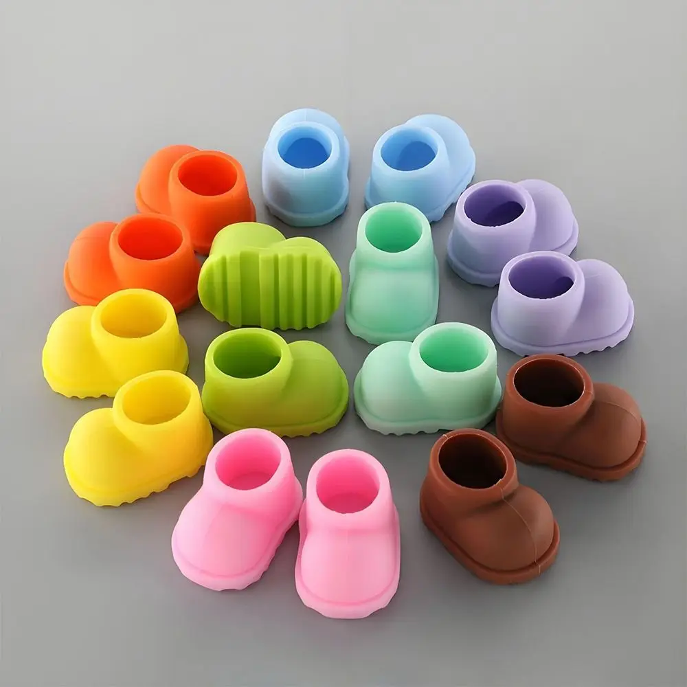 جديد يدوية ل 17 سنتيمتر Labubu أحذية خلع الملابس استبدال أنماط متعددة أحذية مطاطية لتقوم بها بنفسك دمية الأحذية ألعاب الدمى #5