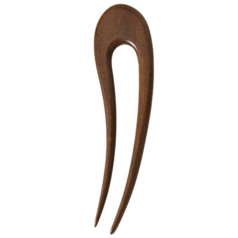 39BD Alte Holz Haarnadel Für Frauen U Form Haar Sanfte Haar Brötchen Halter – Detail 1