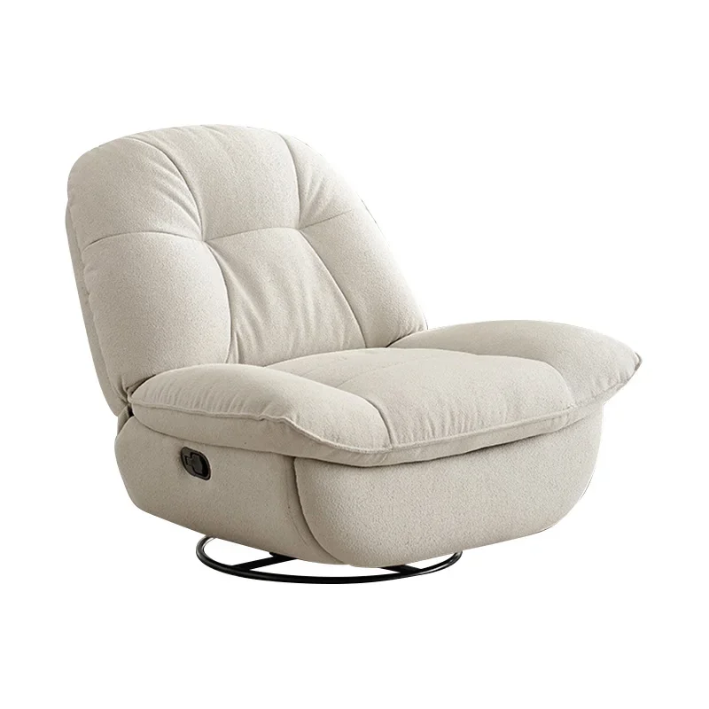 

Современная простая гостиная, небольшая квартира, электрический многофункциональный поворотный односпальный диван, кресло-качалка