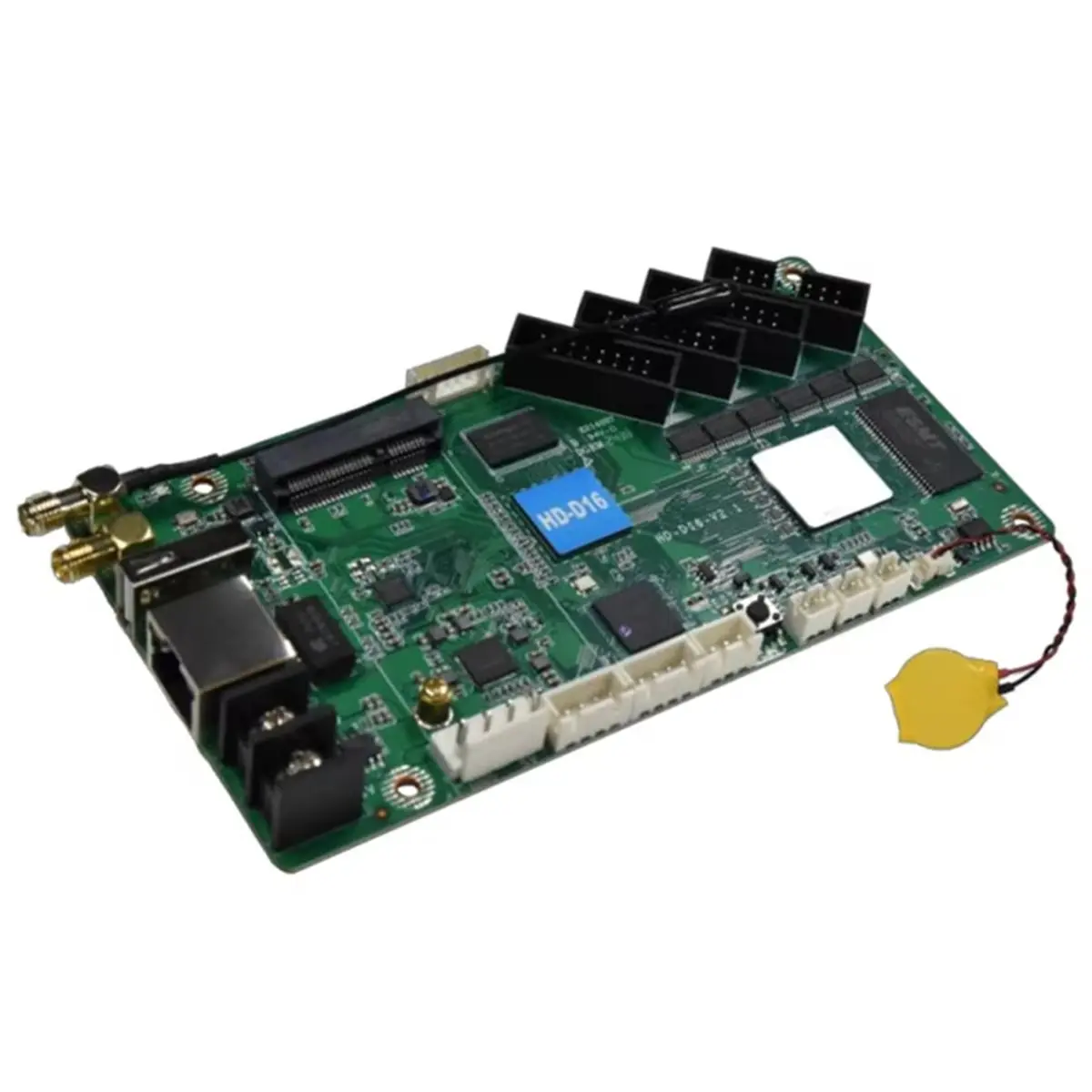 (A12R] HD-D16 Wi-Fi Asynchronous Full Color Banner Screen Control Card for Taxi Car Led Screen and Support Mobile App Control