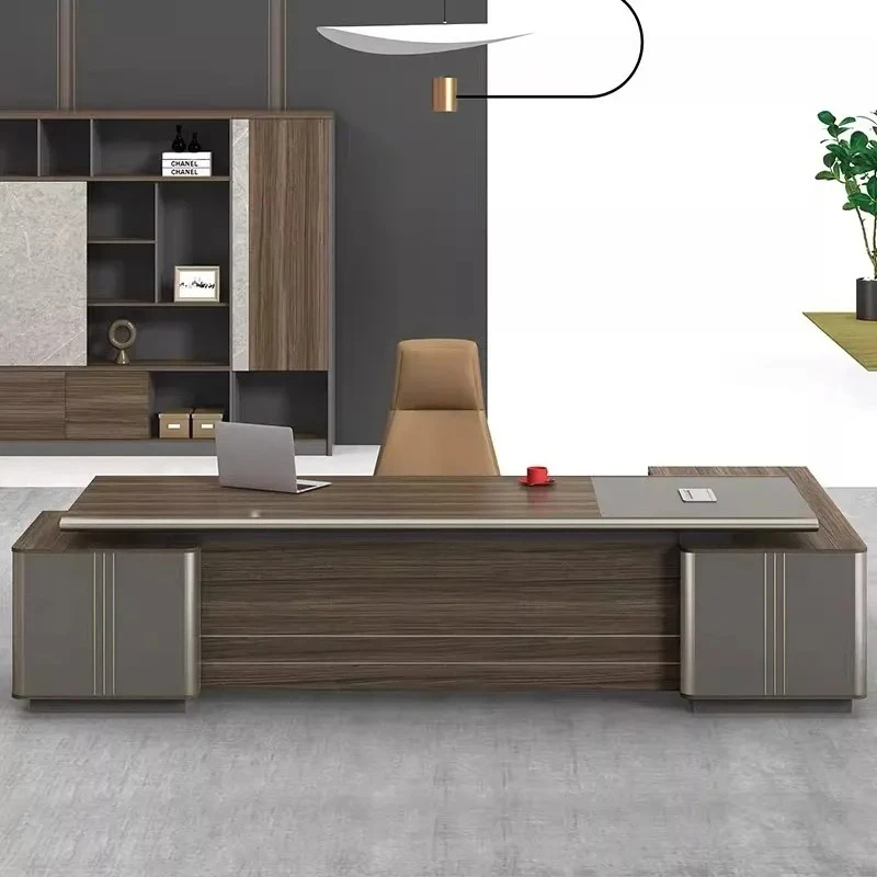 The boss's office desk is spacious and the CEO's desk is 3.2 meters large, providing a single person office