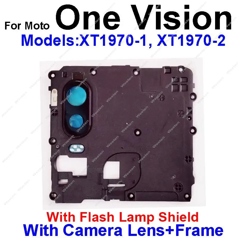 Motherboard Cover For Motorola Moto One Vision One Action One Hyper Mainboard Holder Shell With Rear Camera Lens Frame Parts