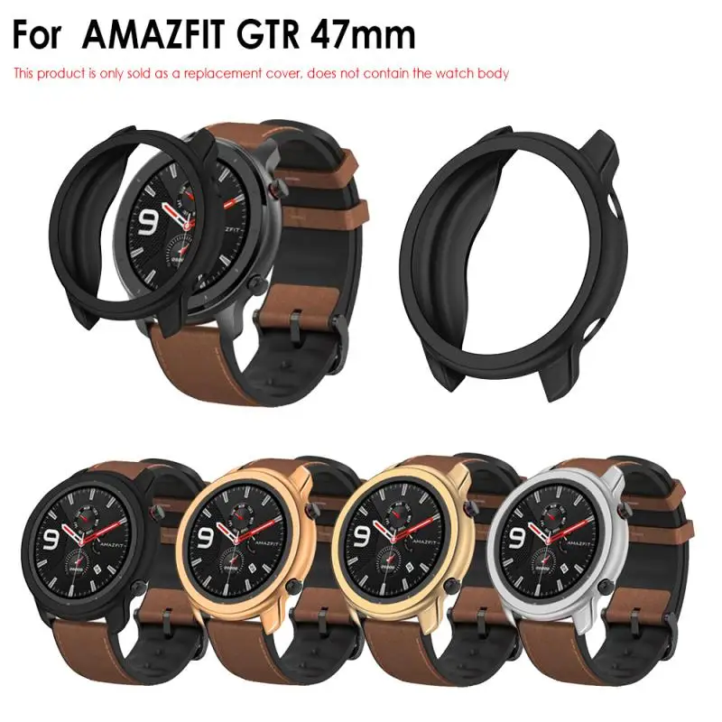 Plating Protective Case For Xiaomi Amazfit GTR 47 Mm Watch Soft Silicone Shell For Amazfit Gtr Cover Frame Protector Accessories