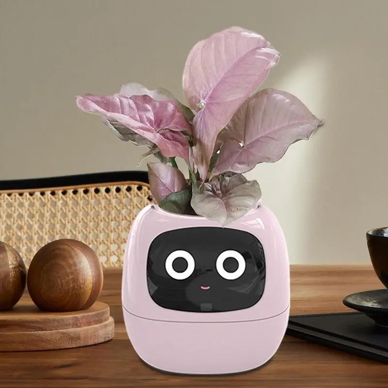 Smart Plant Pot For Small Flower Pot Ivy Desktop Green Plant Vase For Indoor Decoration Make Raising Plants Easy Fun Plant Robot