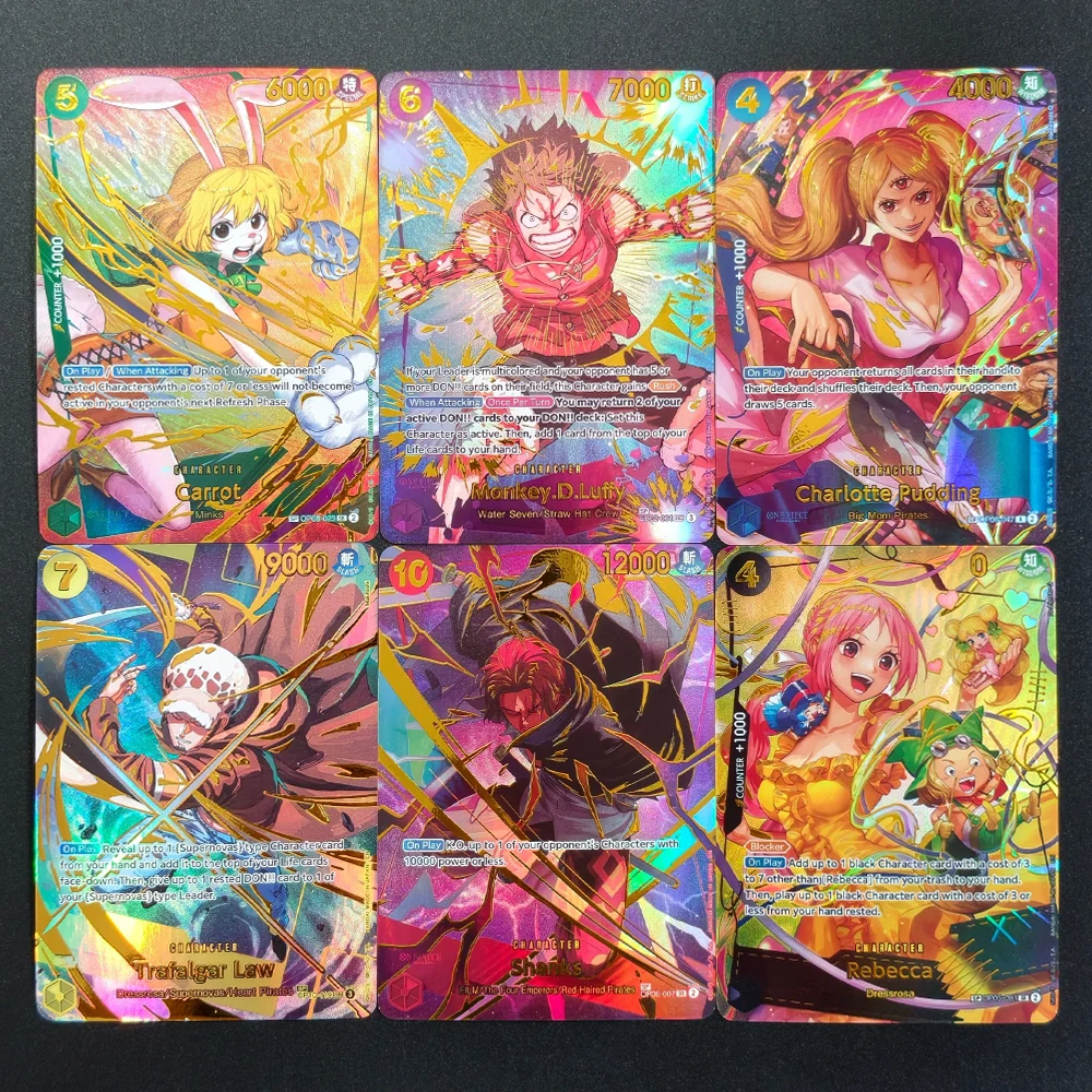 

Коллекционная карточная игра Self Made Proxy One Piece English THE BEST vol.2 PRB-02: Луффи, Шанкс, Ребекка, Пудинг, Каррот, Лоу — SP-карты, игрушка