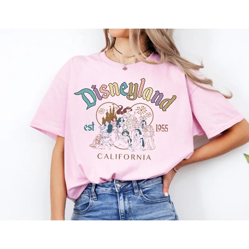 Disneyland 1955 California Princess Vintage Shirt, Disney Classic T-shirt, Disney Princess Vintage  Disney World Girl Tour Shirt