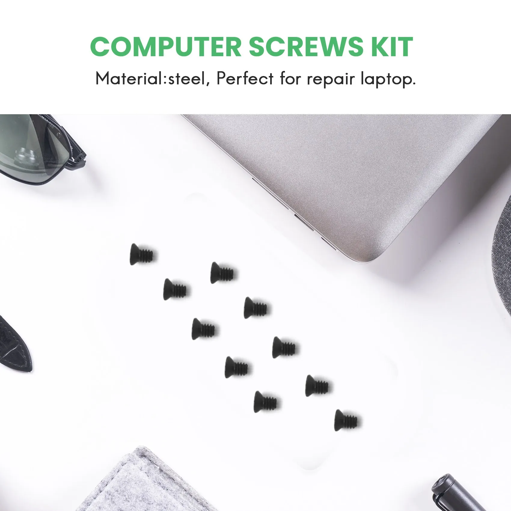 Kit de Parafusos para Laptop e Notebook AEE9-500Pcs para IBM, HP, Dell, Lenovo, Sony, Toshiba, Gateway, Acer