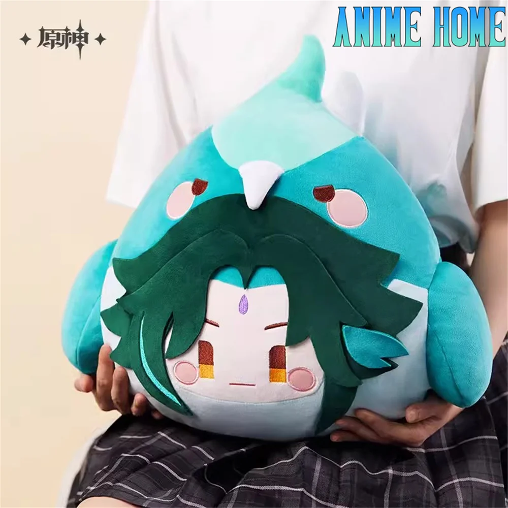 Game Genshin Impact Official Original Yae Miko Wriothesley Xiao Diluc Tartaglia Tighnari Plush Pillow Toy Cosplay Kids Gift