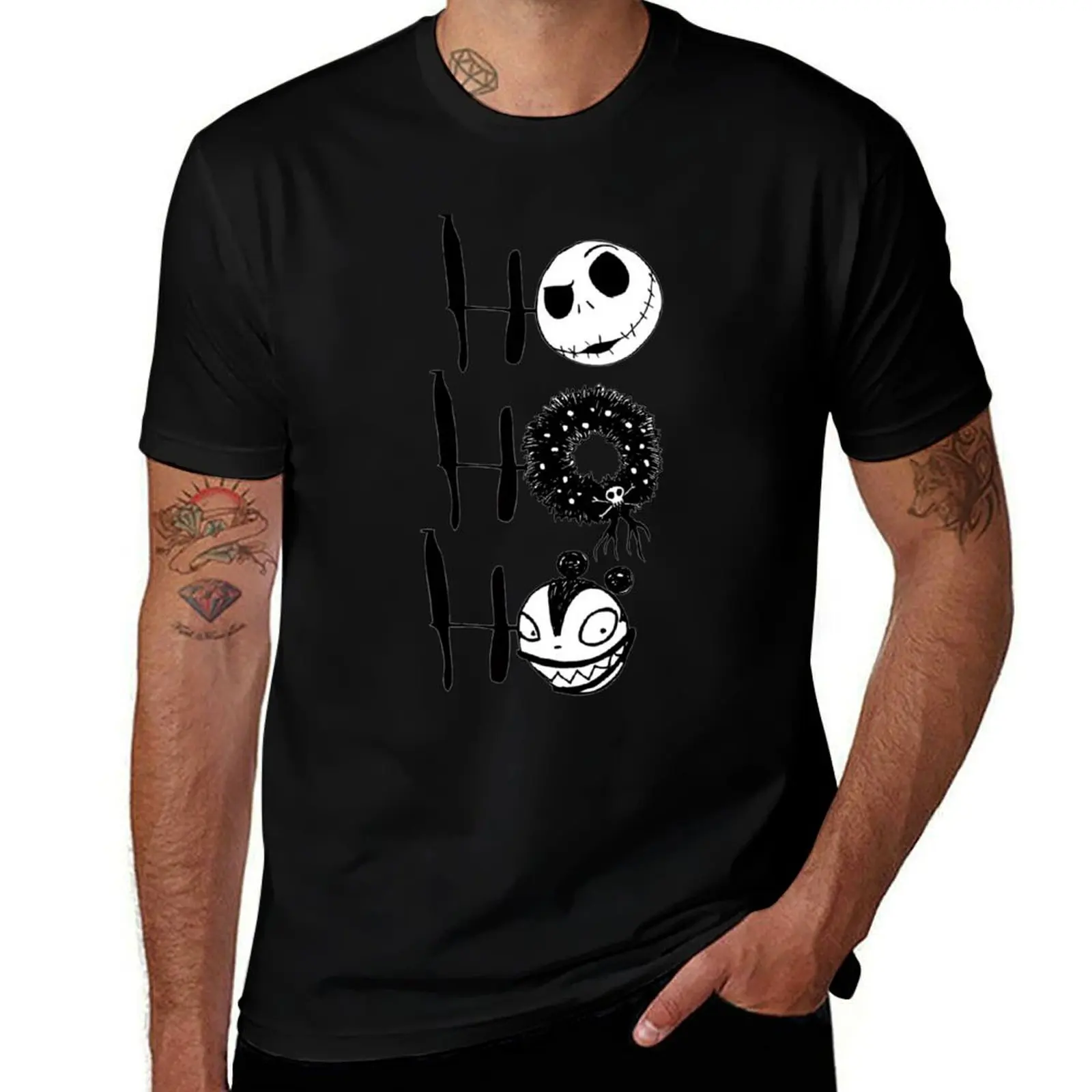 

Nightmare before christmas Horror T-Shirt Funny t-shirt topping clothing for men