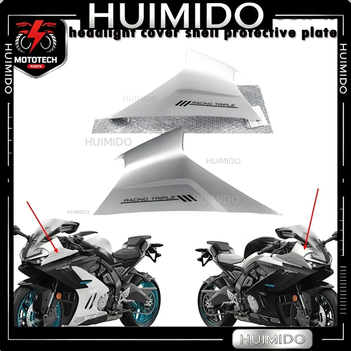 motorcycle front shell front face cover front headlight guard plate headlight hood Fit For 675SR 675 SRR 675SR-R